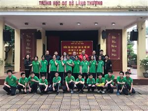 Học sinh trường THCS Láng Thượng hưởng ứng giải chạy báo Hà Nội mới lần thứ 47.